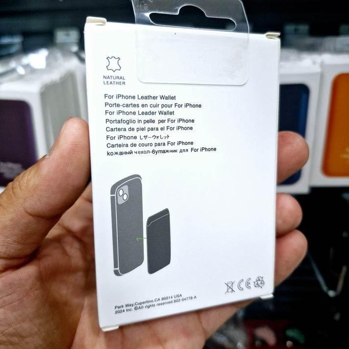 Magsafe uyumlu deri kartlık | telefon arkasına mıknatıslı yapışan cüzdan | iphone ile uyumlu şık ve ince tasarım