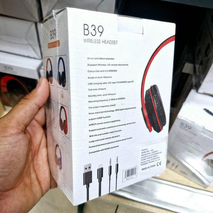 P39 hafıza kartı aux destekli 5,0v bluetooth kafa üstü kulaklık