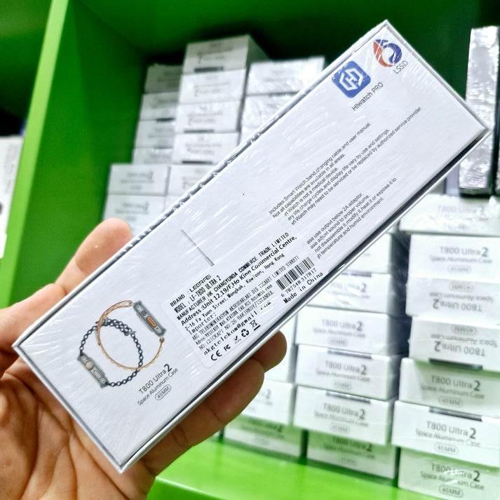 T800 ultra2 49mm 1,99” ekranlı akıllı saat – çift kordon, ios & android uyumlu