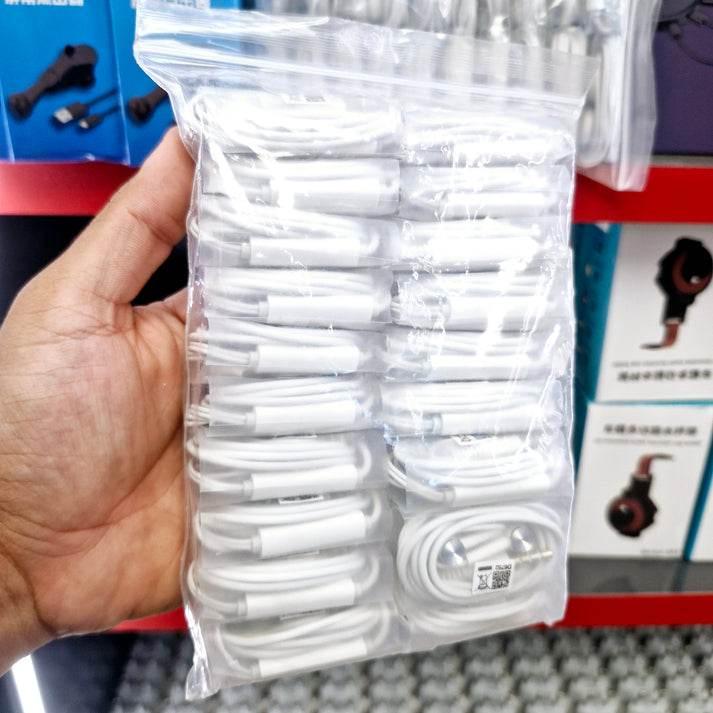 ( 20 adet ) Xiaomi3,5mm jak girişli mikrofonlu demir uçlu kablolu kulaklık