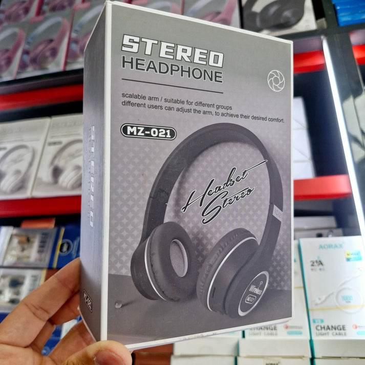 Mz-021 pedli ayarlanabilir boyutlu stereo kafa üstü kulaklık