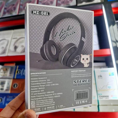 Mz-021 pedli ayarlanabilir boyutlu stereo kafa üstü kulaklık