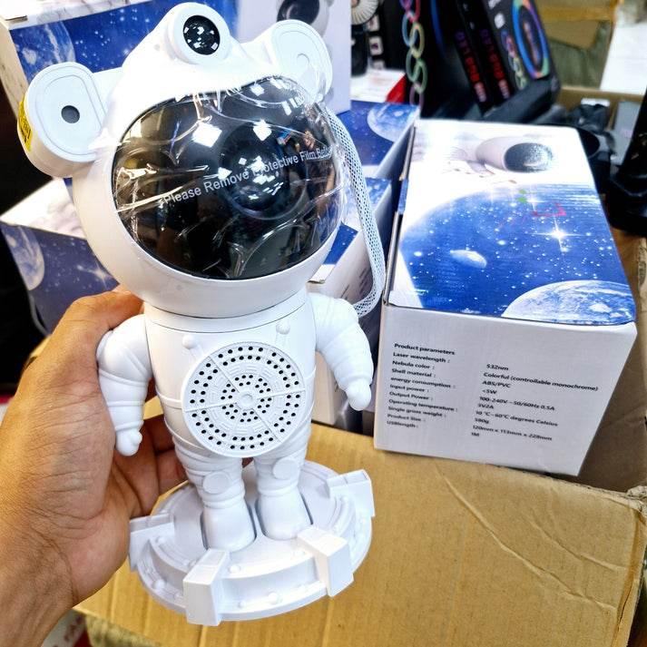 Astronot bluetooth hoparlör | gökyüzü ışık yansıtmalı, kumandalı, 360° döner gece lambası