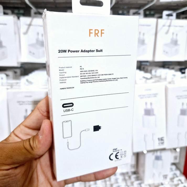 20w typec çıkışlı başlık ve 1m typeC lightning kablo şarj seti