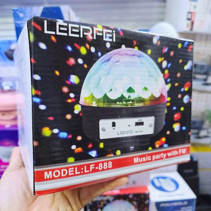 Disco topu kumandalı ışık (mp3 led magic ball) usb sd kart hafıza destekli bluetooth hoperlör