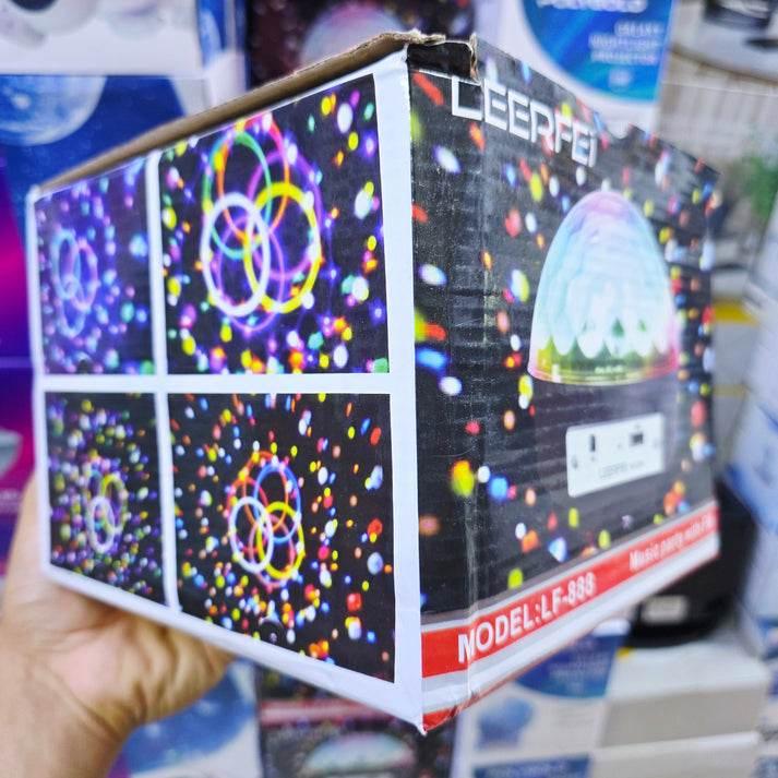 Disco topu kumandalı ışık (mp3 led magic ball) usb sd kart hafıza destekli bluetooth hoperlör