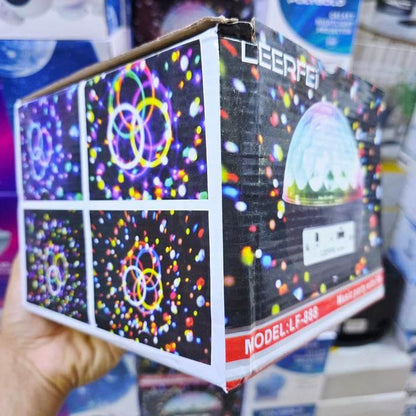 Disco topu kumandalı ışık (mp3 led magic ball) usb sd kart hafıza destekli bluetooth hoperlör