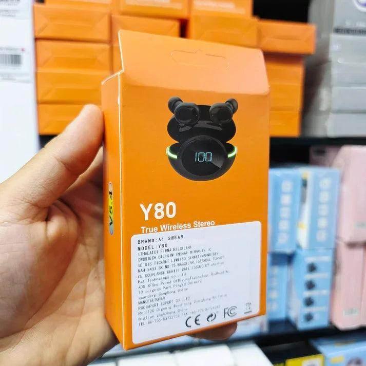 Y80 led ışıklı göstergeli ios android uyumlu 5,0v bluetooth kulaklık