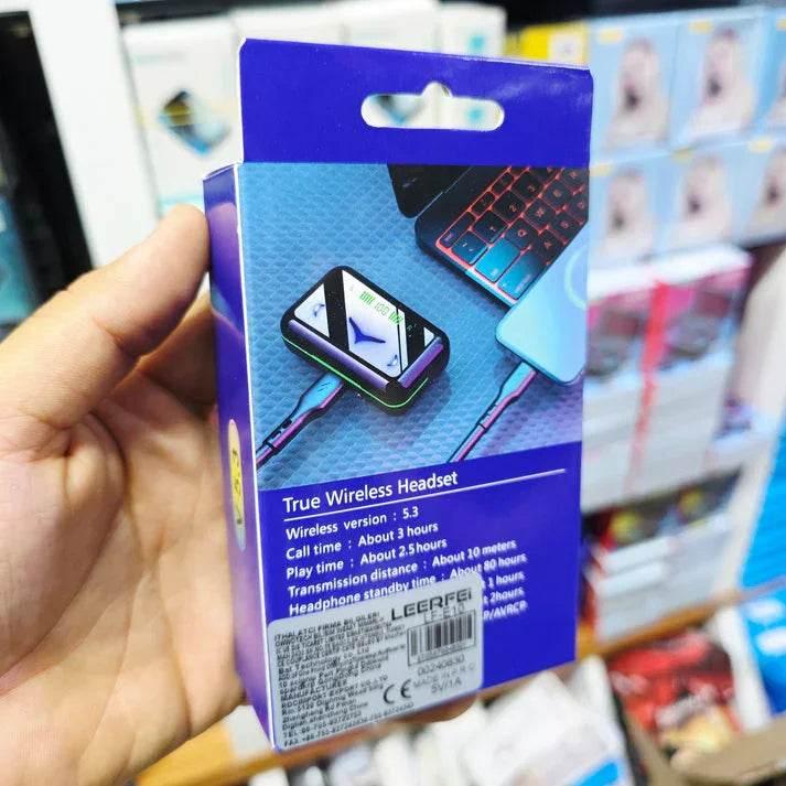 E10 mipods rgb ışıklı kulak içi led göstergeli 1000 mah powerbank özellikli bluetooth kulaklık