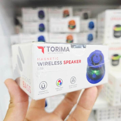 Magnetik mini hoparlör telefon arkasına yapışan wireless speaker d39