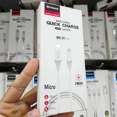 2 metre usb 2,4A hızlı veri aktarım ve şarj kablosu