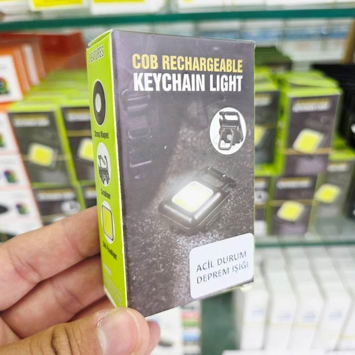 3ü1 arada mıknatıslı acil kamp led feneri, anahtarlık ve şişe açıcı, şarj edilebilir