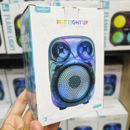 Gts-2166 rgb ışıklı 3 inç fm radio usb hafıza kart destekli 5W kablosuz Bluetooth hoparlör