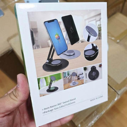 360 derece döner ayarlanabilir katlanabilir metal masa üstü mıgnatıslı telefon tablet tutucu