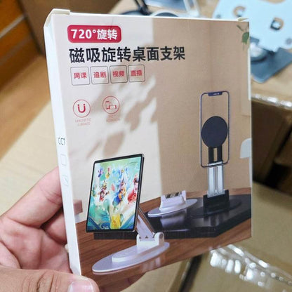 720 derece döner masa üstü mıgnatıslı katlanabilir ayarlanabilir telefon tablet tutucu