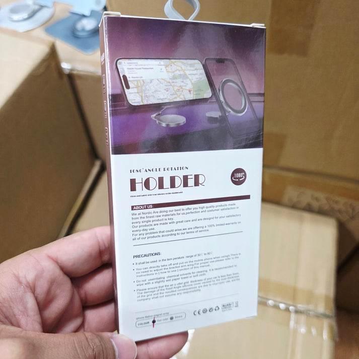Metal magsafe miknatıslı 1080 derece açı döner araç içi telefon tutucu ayarlanabilir ve güçlü manyetik tutuş - R1V