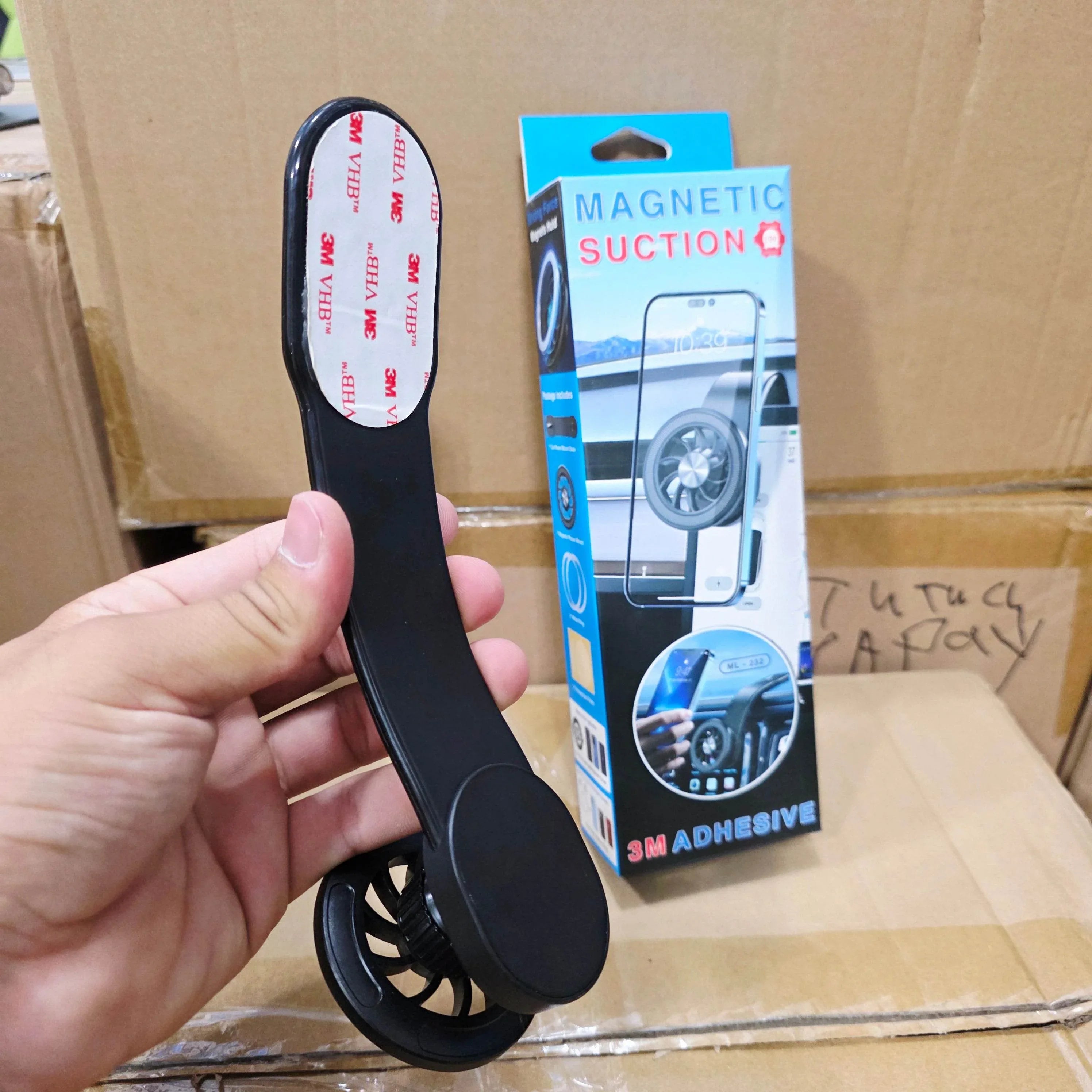 topidoya koyulan esnek katlanabilir, magnatik magsafli, açı ayarlanabilir, araç içi telefon tutucu