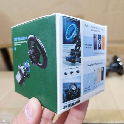 Havalandırmaya takılan magsafe manyetik 360° döner araç telefon tutucu - kolay kurulum, güçlü tutuş