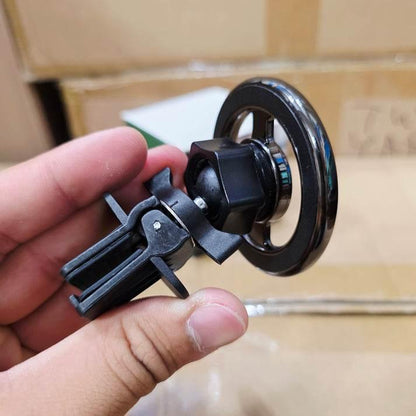 Havalandırmaya takılan magsafe manyetik 360° döner araç telefon tutucu - kolay kurulum, güçlü tutuş