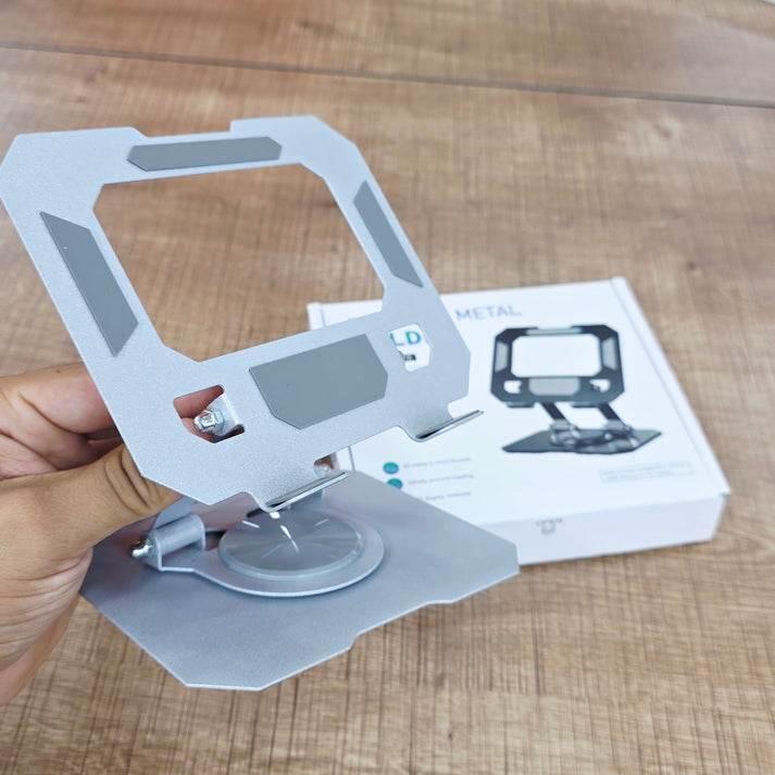 Foldable metal tablet stand | 360° döner, katlanabilir ayarlanabilir tutucu | tüm tablet modelleri ile uyumlu