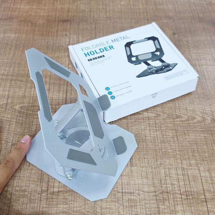 Foldable metal tablet stand | 360° döner, katlanabilir ayarlanabilir tutucu | tüm tablet modelleri ile uyumlu