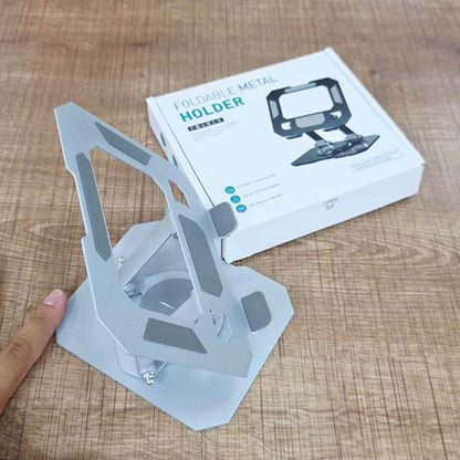 Foldable metal tablet stand | 360° döner, katlanabilir ayarlanabilir tutucu | tüm tablet modelleri ile uyumlu