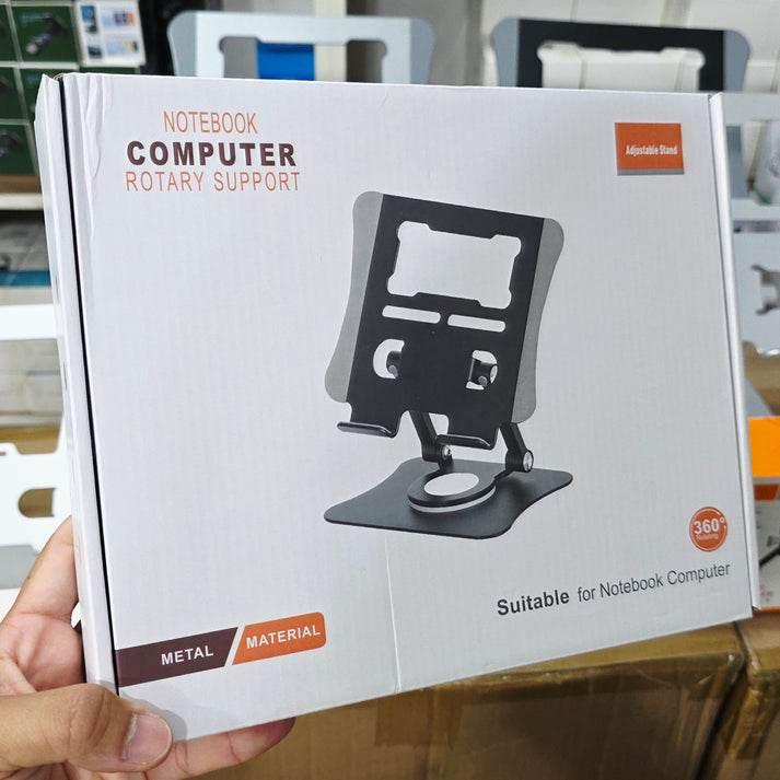 Metal 360 derece döner laptop ve tablet tutucu ayarlanabilir yükseklik masa üstü standı vip