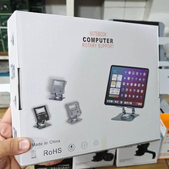 Metal 360 derece döner laptop ve tablet tutucu ayarlanabilir yükseklik masa üstü standı vip
