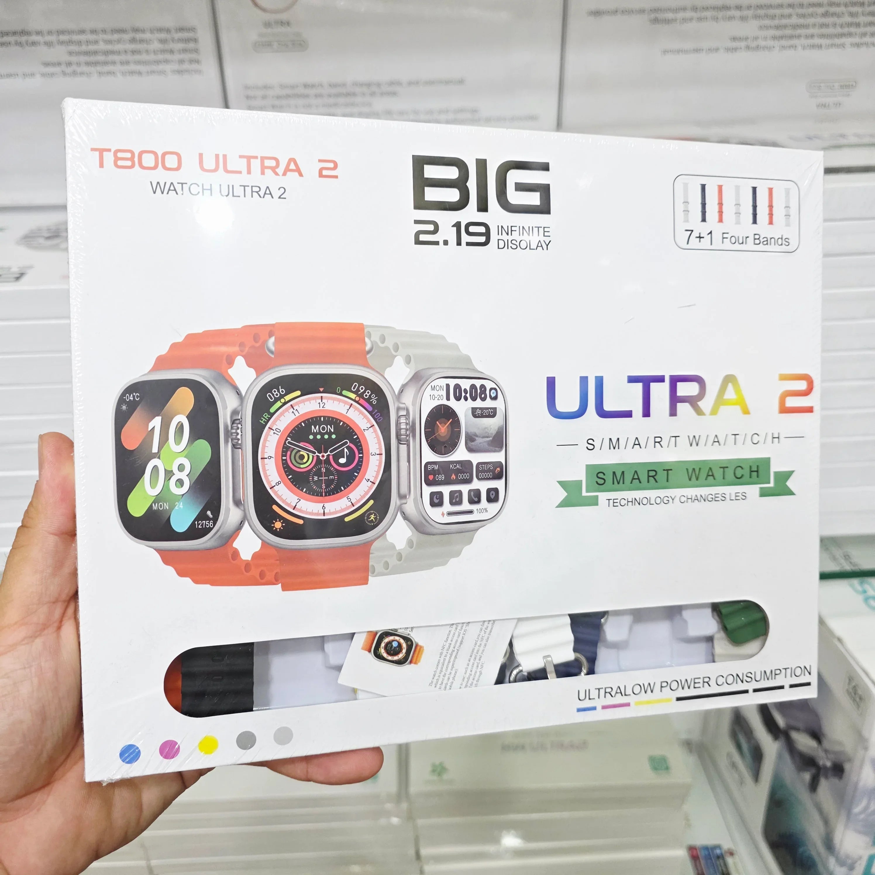 7 kordonlu T800 ultra2 2,19" TFT Ekran 49mm