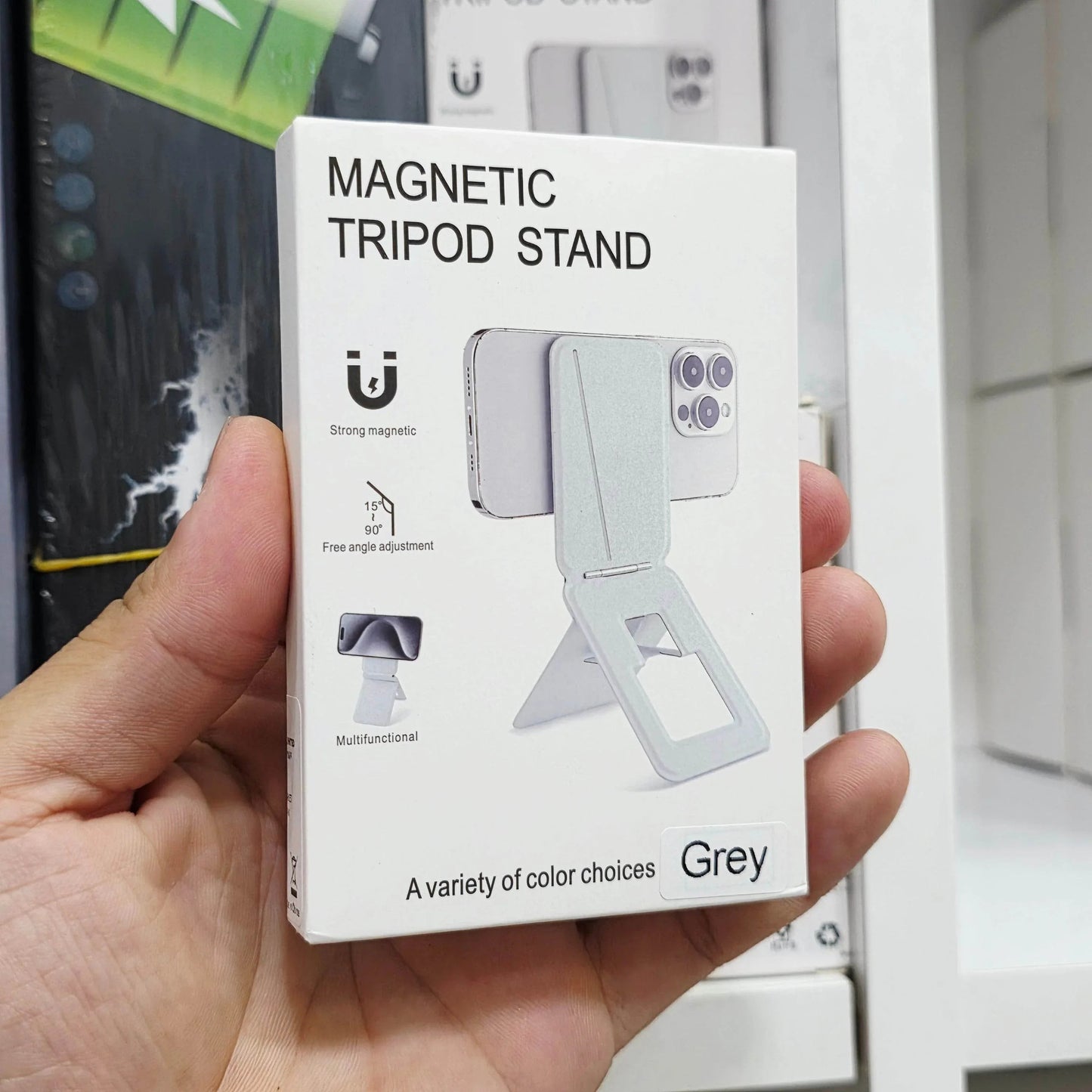 ince Magnetik tripod standı katlanabilir ayarlanabilir masa üstü