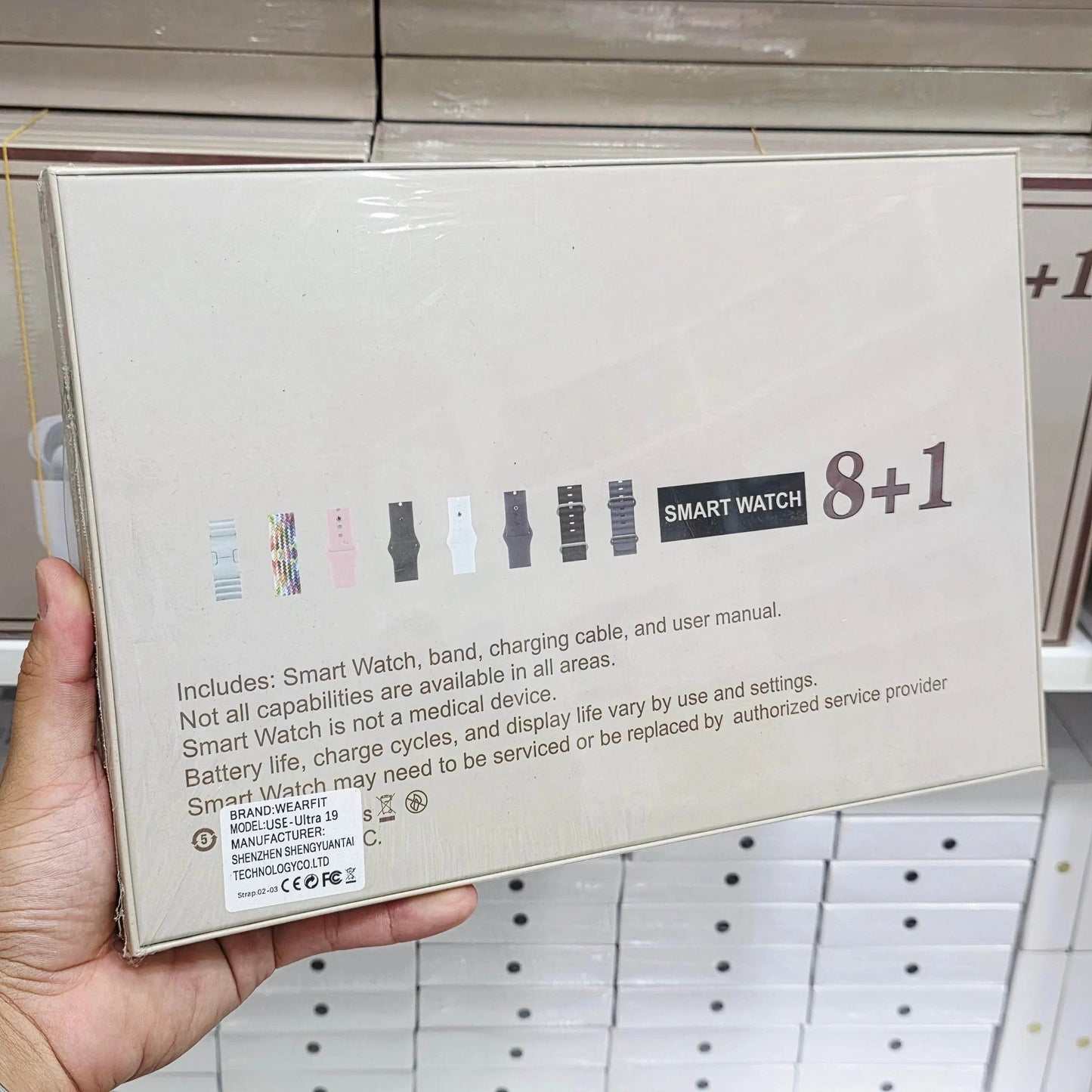Use ultra19, 8 kordonlu ve Air pro bluetooth kulaklıklı akıllım saat kombo
