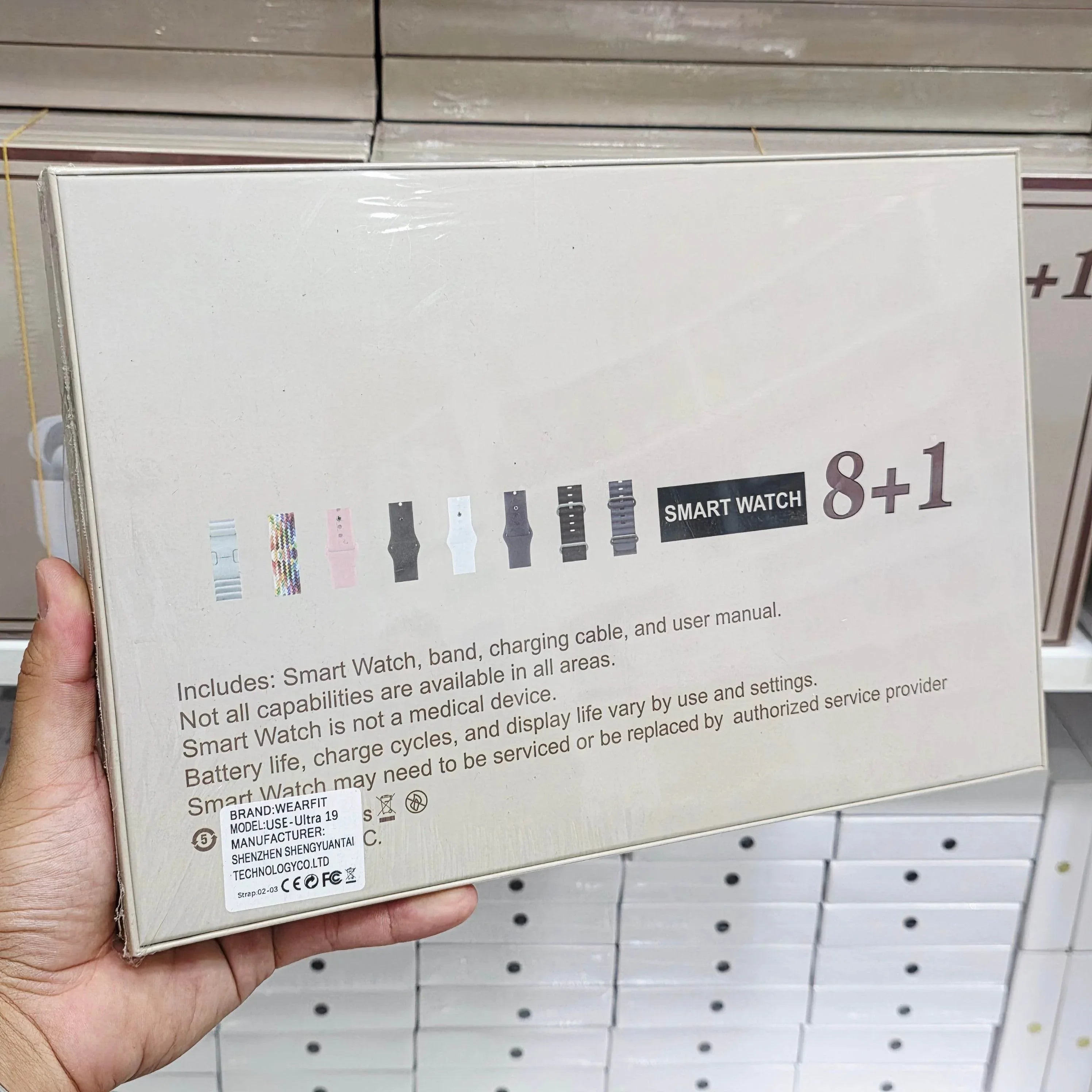 Use ultra19, 8 kordonlu ve Air pro bluetooth kulaklıklı akıllım saat kombo