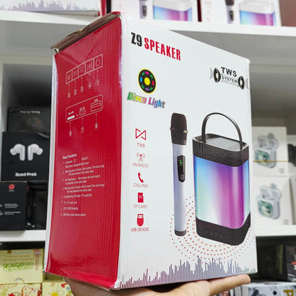 Z9 speaker mikrofonlu tws radyolu aramalı sd kart/usb destekli bluetooth hoparlör