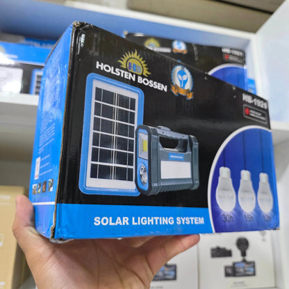Güneş panelli 3 lambalı ve fenerli taşınabilir enerji bankı 9v/3v Aydınlatma Sistemi Solar Sistemli Kamp Lambası El Lambası Bahçe Lambası