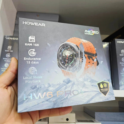 Hw6 pro plus amoled ekranlı 1gb ram 3 kordonlu ios android uyumlu akıllı saat