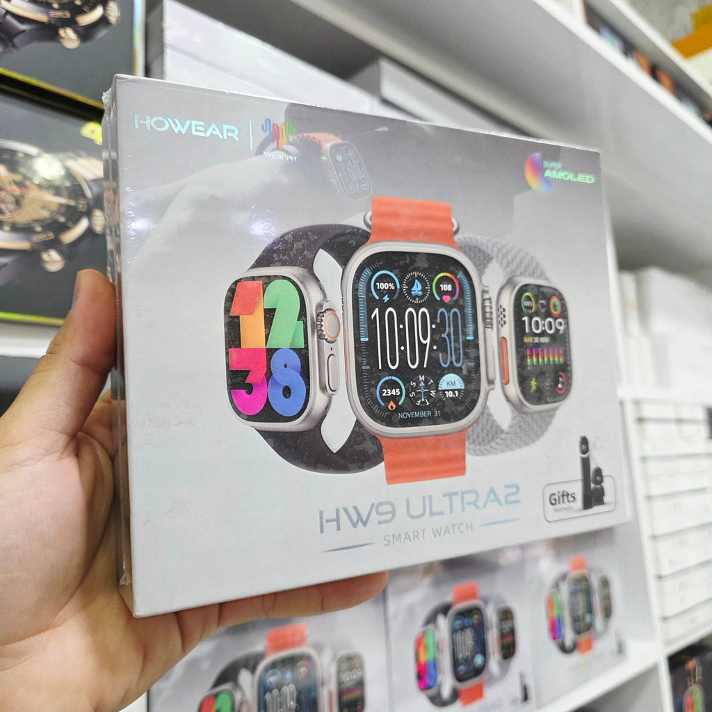 Hw9 ultra2 49mm amoled ekranlı 3 kordonlu ios android uyumlu akıllı saat