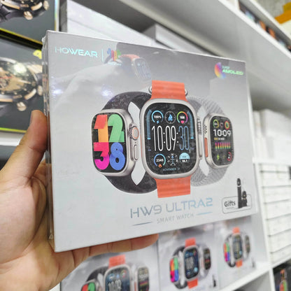 Hw9 ultra2 49mm amoled ekranlı 3 kordonlu ios android uyumlu akıllı saat
