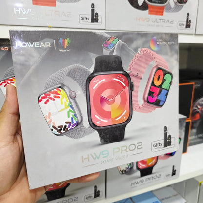 Hw9 pro2 amoled ekranlı 45mm anahtarlık hediyeli ios android uyumlu akıllı saat