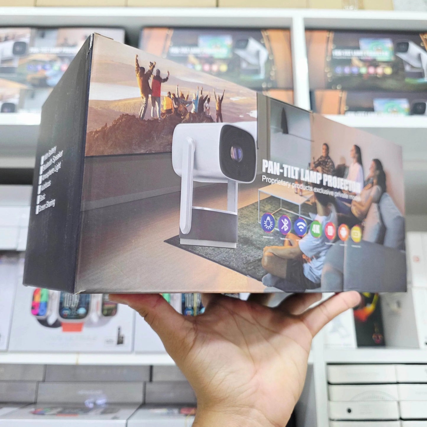 K2 Kablosuz Projektör Ultra HD, 4 Saat Şarj Kapasitesi, 300 ANSI, Wifi 6, Bluetooth 5,2, Android 11