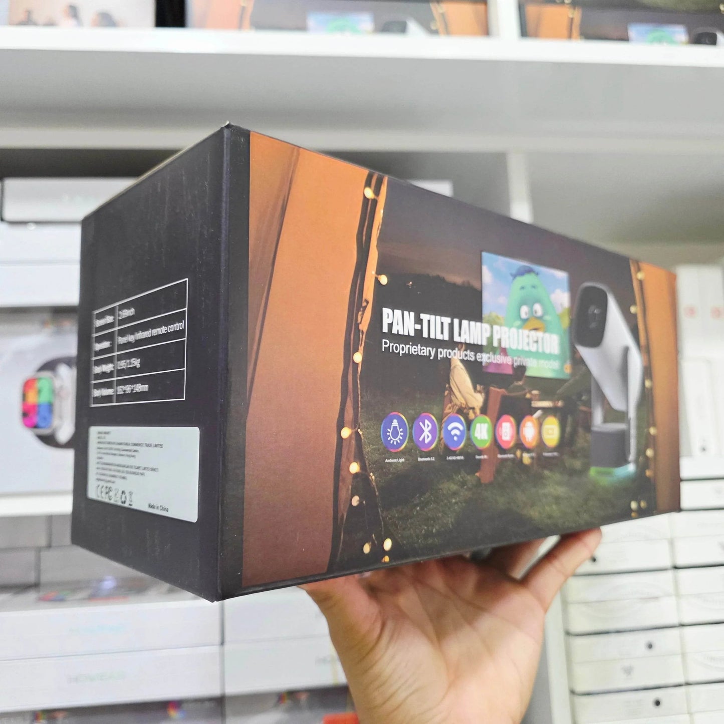 K2 Kablosuz Projektör Ultra HD, 4 Saat Şarj Kapasitesi, 300 ANSI, Wifi 6, Bluetooth 5,2, Android 11