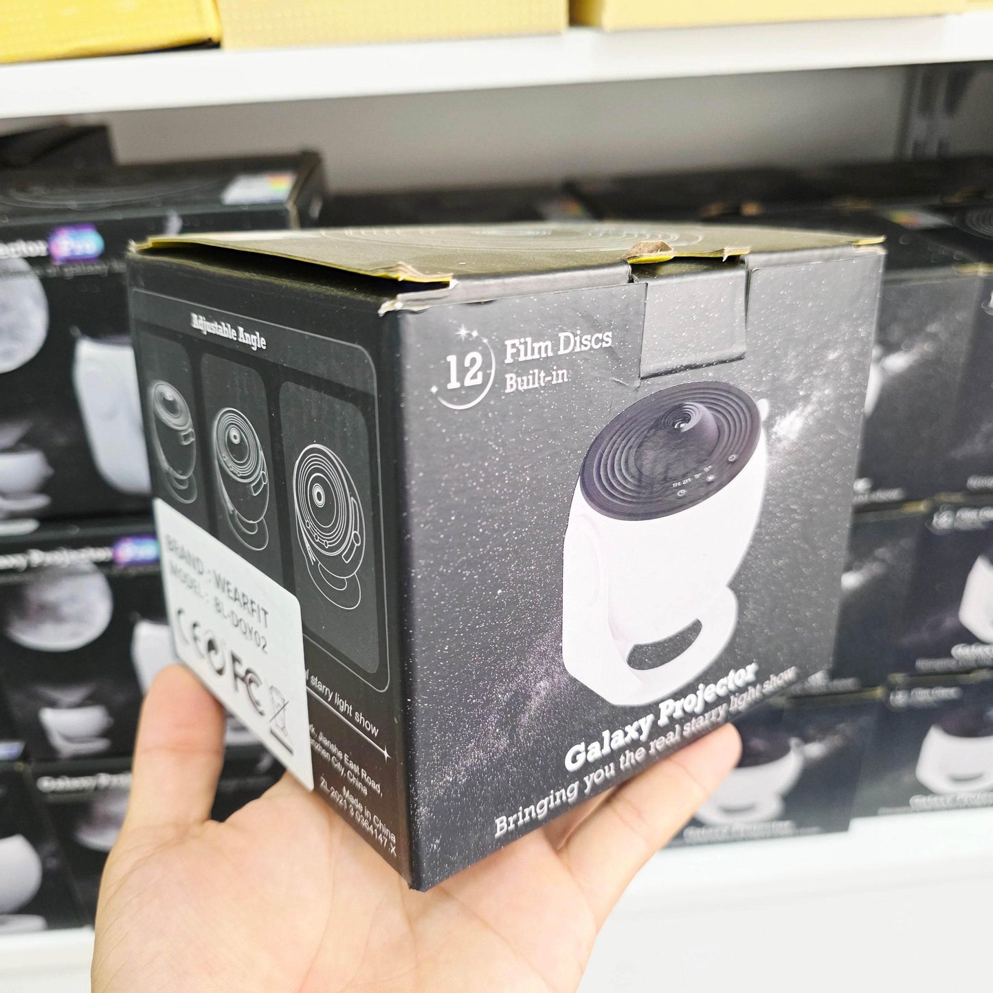 Yıldızlı Gökyüzü Galaksi Projektörü, Film Şeridi Filmi ile LED Işık Gösterisi, 360° Dönüş, 3 Düğmeli Kontrol, USB Güç Kaynaklı, Ev ve Parti Kullanımı, Yatak Odası, Oyun Odası, Tavan Dekorasyonu için