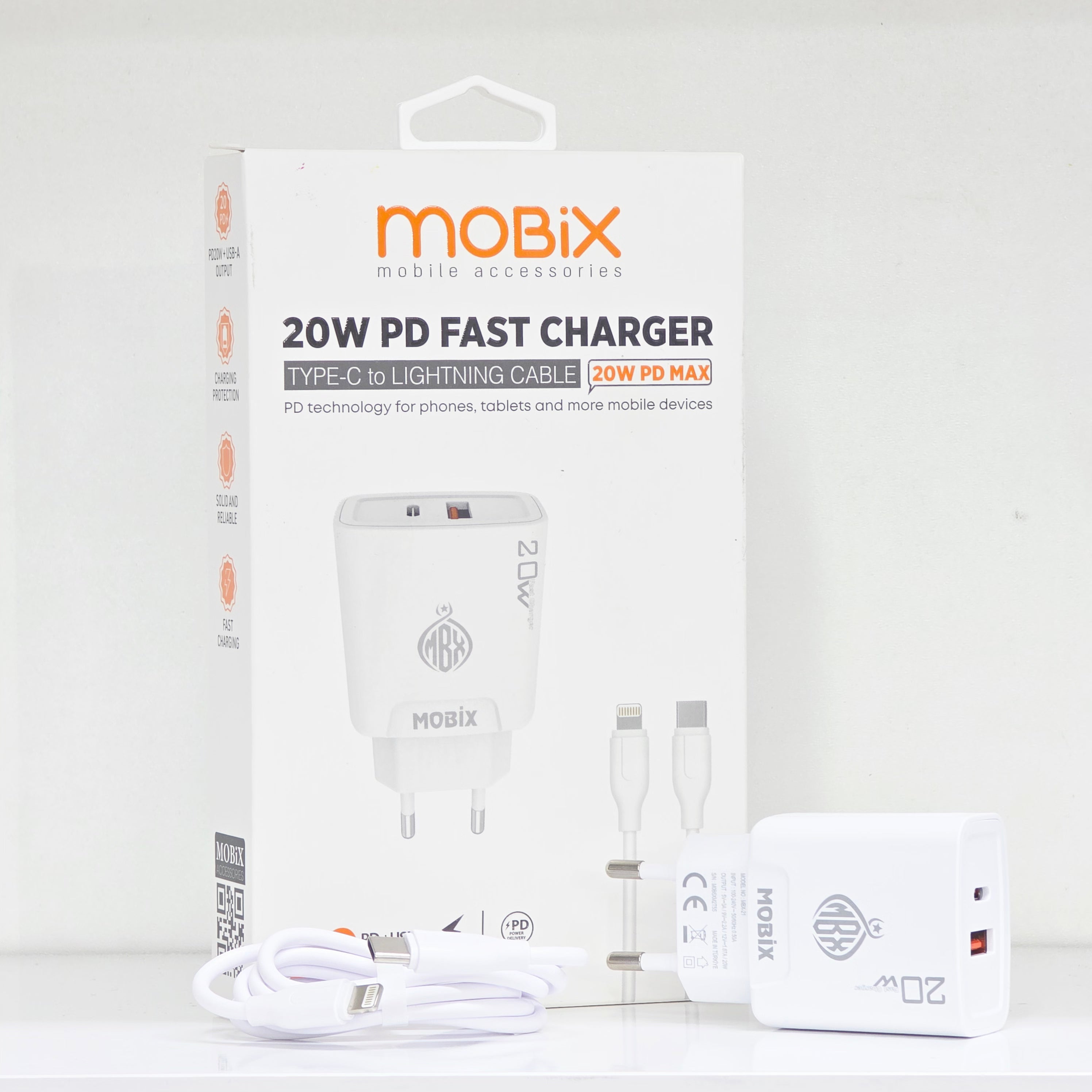 20W Usb ve TypeC çift çıkışlı şarj başlık ve 1m kablo seti