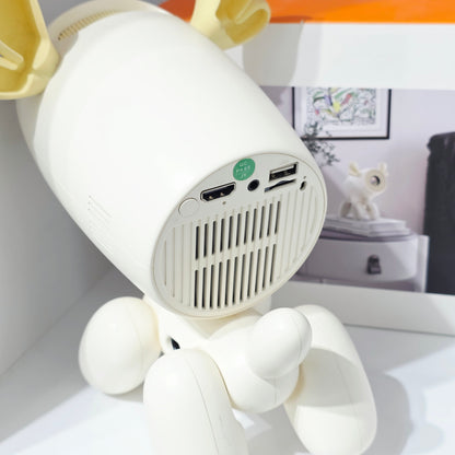 Geyik Tasarımlı Akıllı Projeksiyon Cihazı 4K Wifi, Android 2g+16g, kumandalı, Otomatik dengeleme, Hdmi Usb Sd Kulaklık girişli,