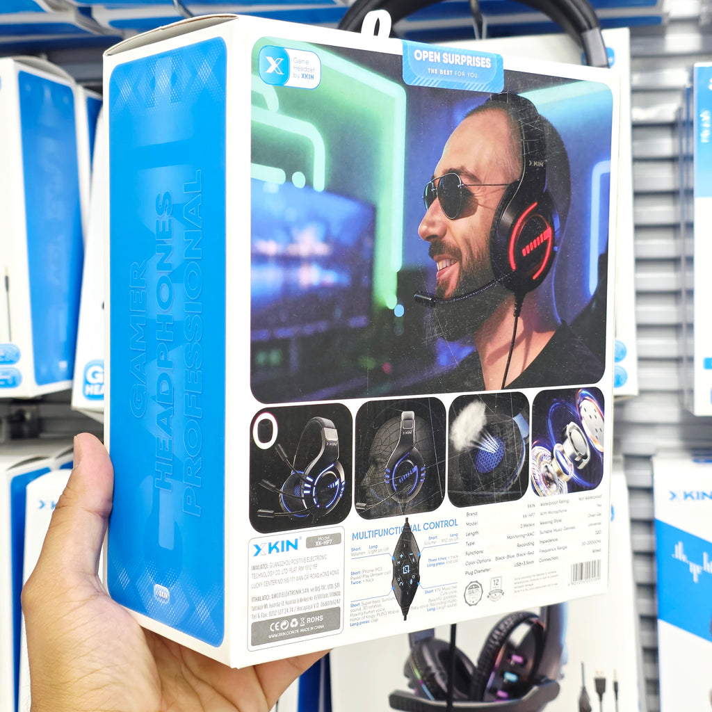 XK-HP7 RGB Işıklı Mikrofonlu Profesyonel Gaming Oyuncu Kulaklığı