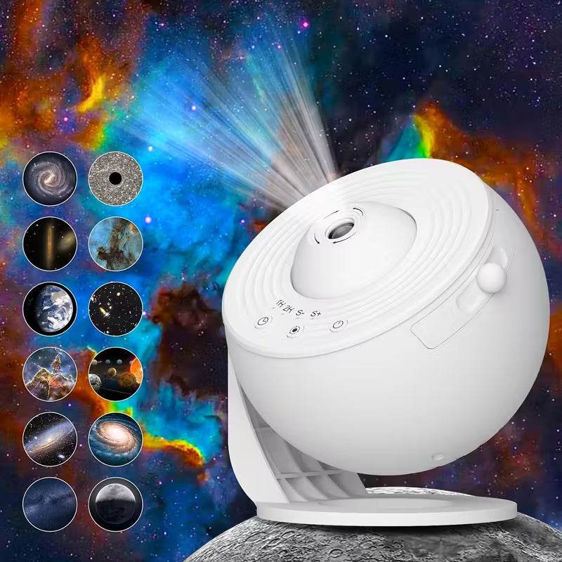 Yıldızlı Gökyüzü Galaksi Projektörü, Film Şeridi Filmi ile LED Işık Gösterisi, 360° Dönüş, 3 Düğmeli Kontrol, USB Güç Kaynaklı, Ev ve Parti Kullanımı, Yatak Odası, Oyun Odası, Tavan Dekorasyonu için