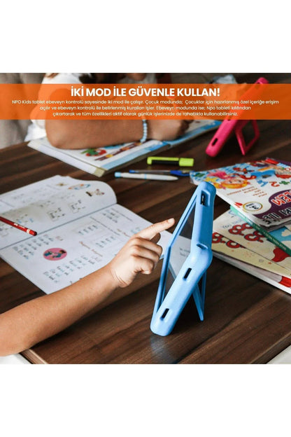 Ccıt 7" kids tablet & kulaklık seti - 4gb ram, 128gb hafıza, android 10, zoom destekli, çocuklara özel eğitim tableti