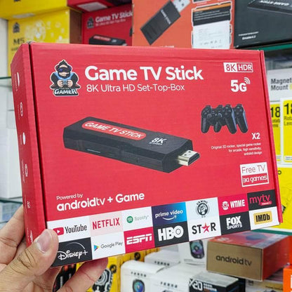 Çift kollu Hdmi game tv stick 8k ultra hd set 5G youtube netflix destekli