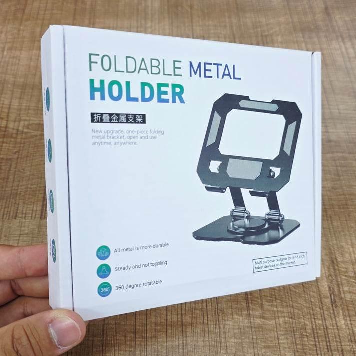 Foldable metal tablet stand | 360° döner, katlanabilir ayarlanabilir tutucu | tüm tablet modelleri ile uyumlu