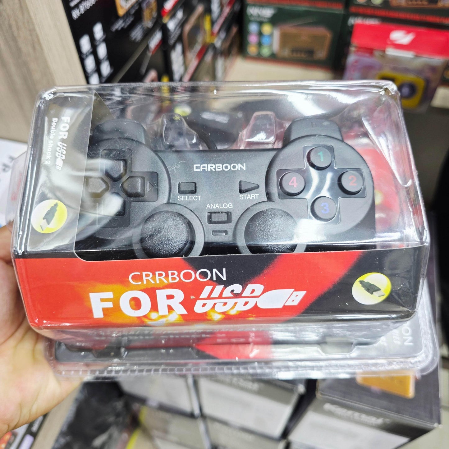 Usb girişli kablolu gamepad joystick titreşimli analog oyun kolu bilgisayar ve pc için