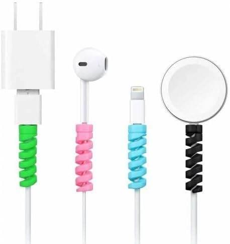 Sipiral silikon kablo koruyucu 4 adet - G1E